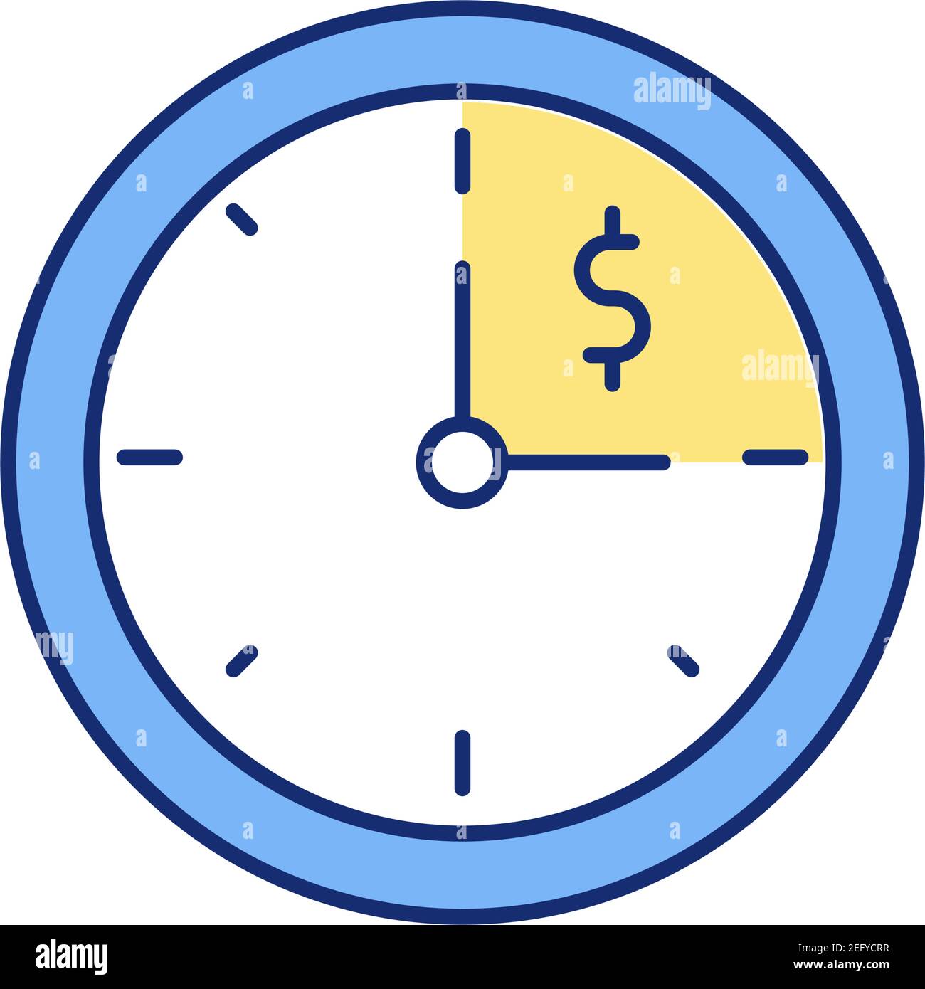 Icône de couleur RVB heures de travail Illustration de Vecteur