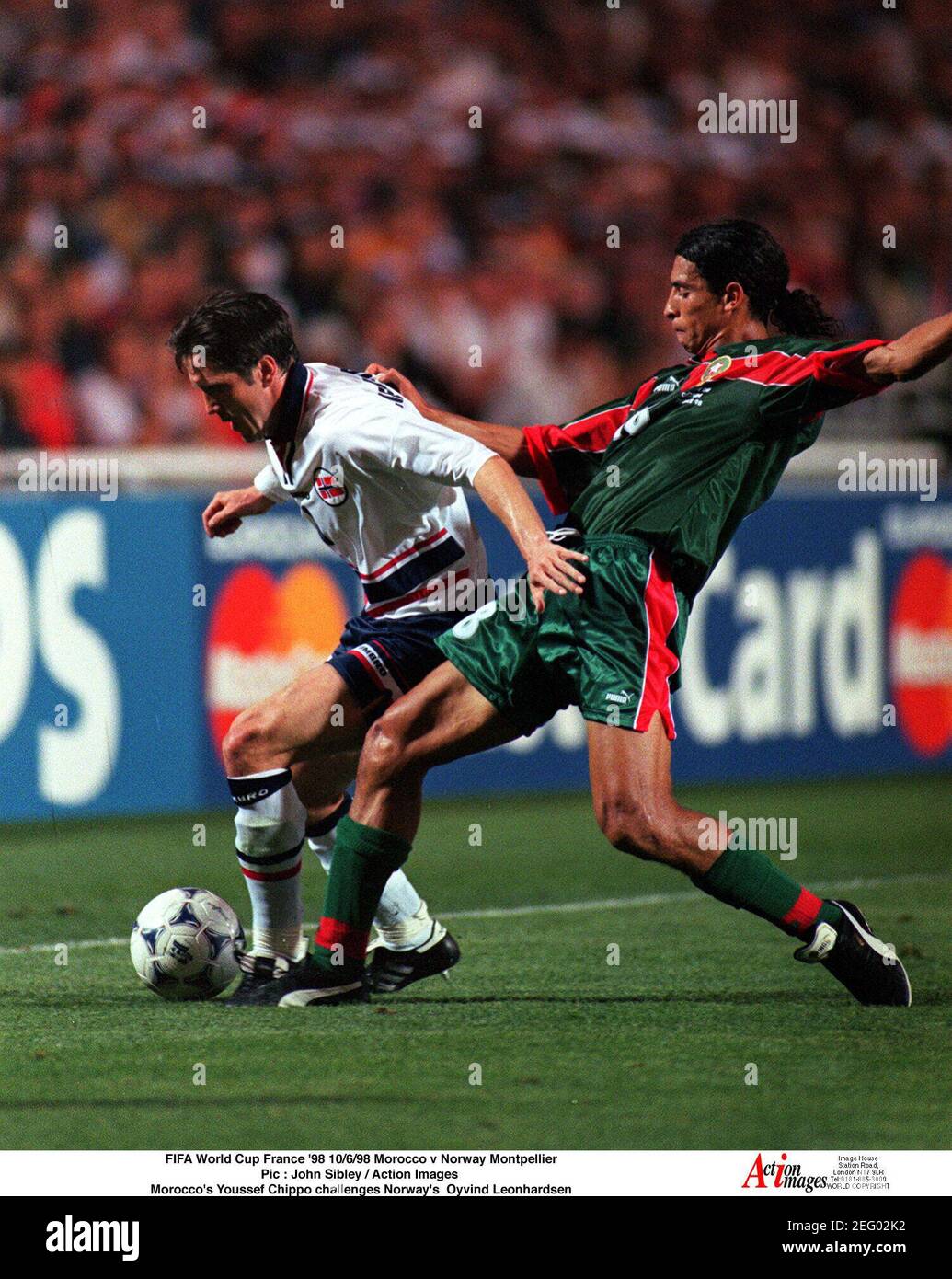 Ticket Match Maroc – Norvège – Coupe Du Monde 98 – La Mosson Montpellier