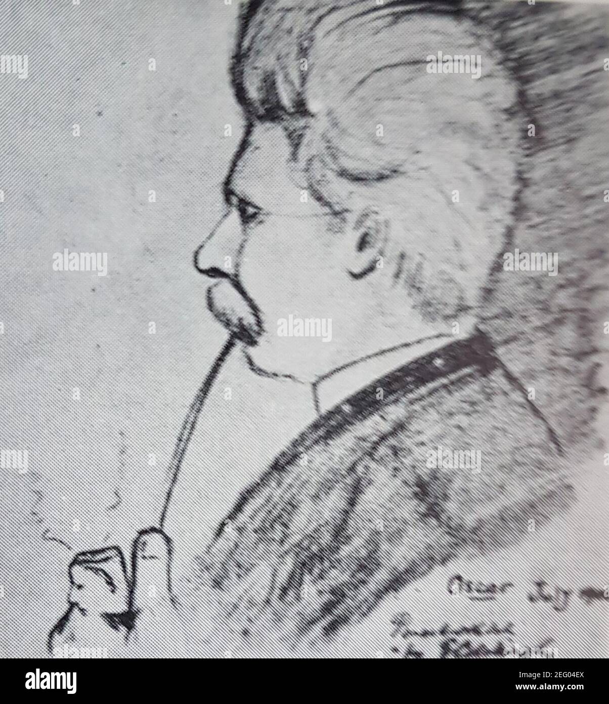 Oscar Friström. Banque D'Images