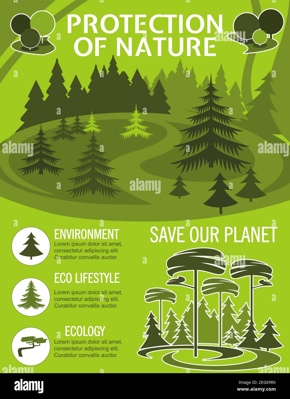 Affiche sauver la nature Banque de photographies et d’images à haute ...