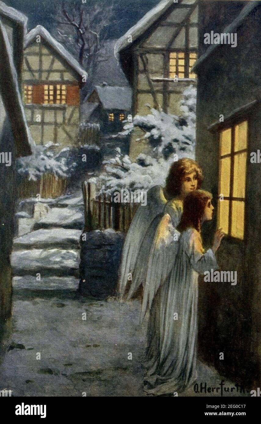 Oskar Herrfurth - Weihnacht, 1904. Banque D'Images