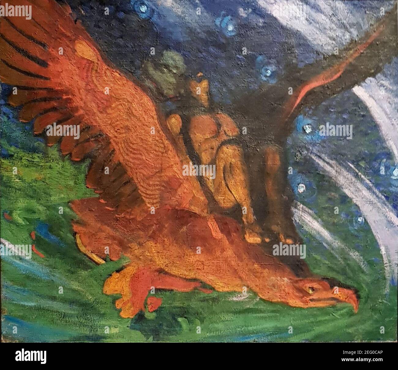 Oskar Kallis - Kalev sur les dos de l'aigle (1917). Banque D'Images