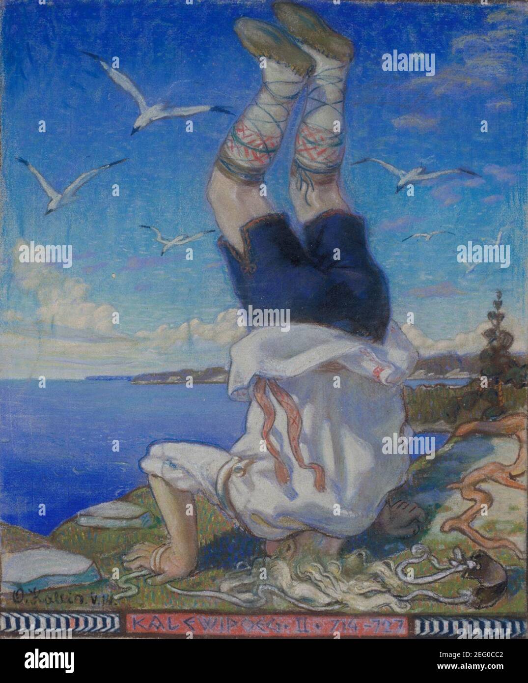 Oskar Kallis. Kasvatamine de Tiritamme. 1914. Banque D'Images