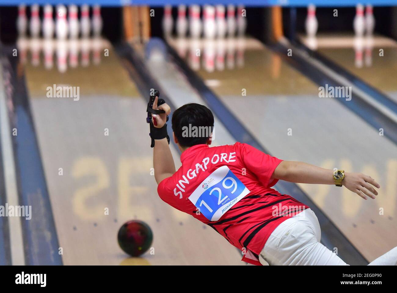 28e Jeux De La Mer Singapour 15 Orchid Country Club Singapour 9 6 15 Bowling Hommes Celibataires Final Javier Tan De Singapour En Action Seagames28 Teamsingapore Credit Obligatoire Comite