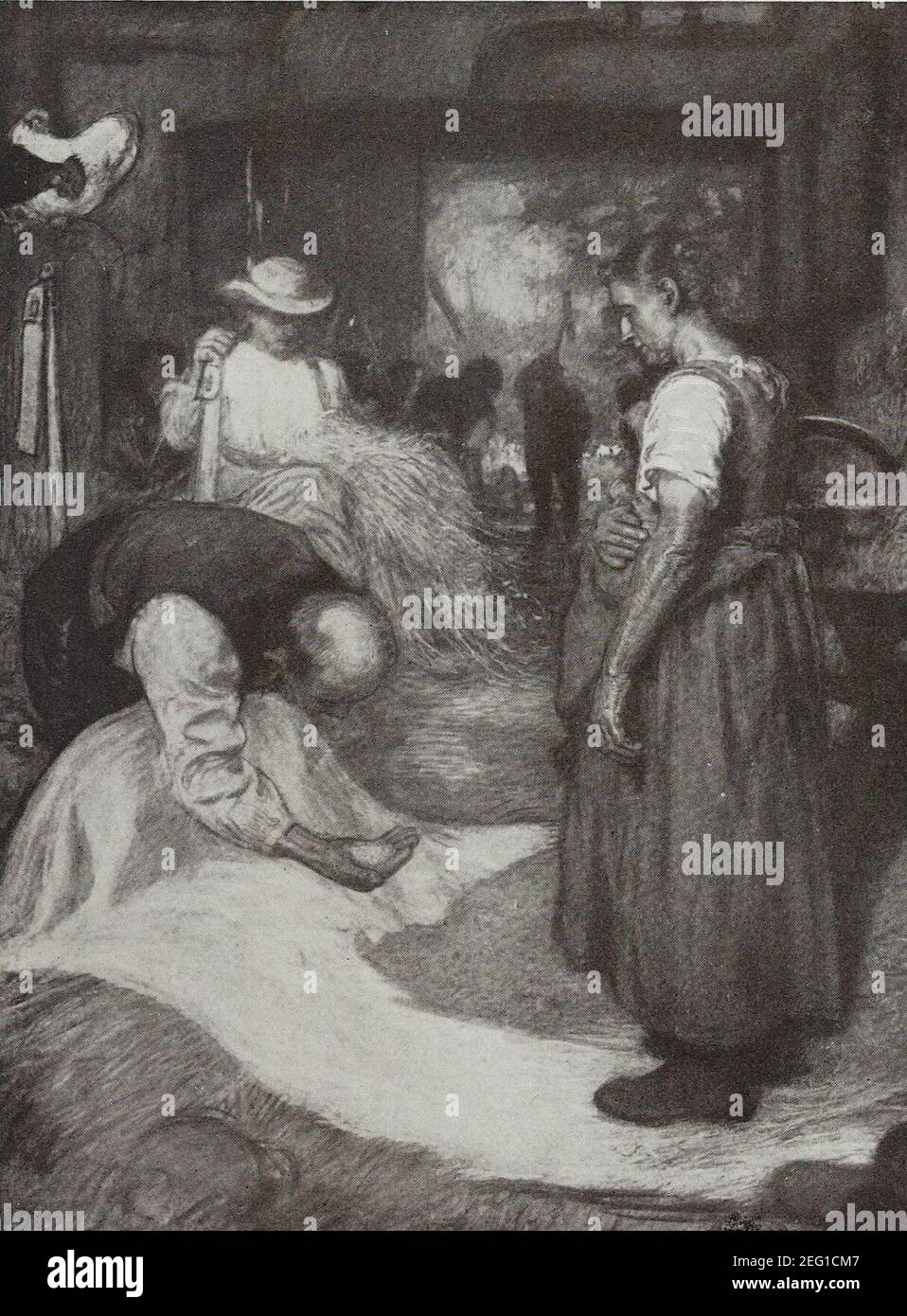 Otto Heichert - Die Ernte. Banque D'Images