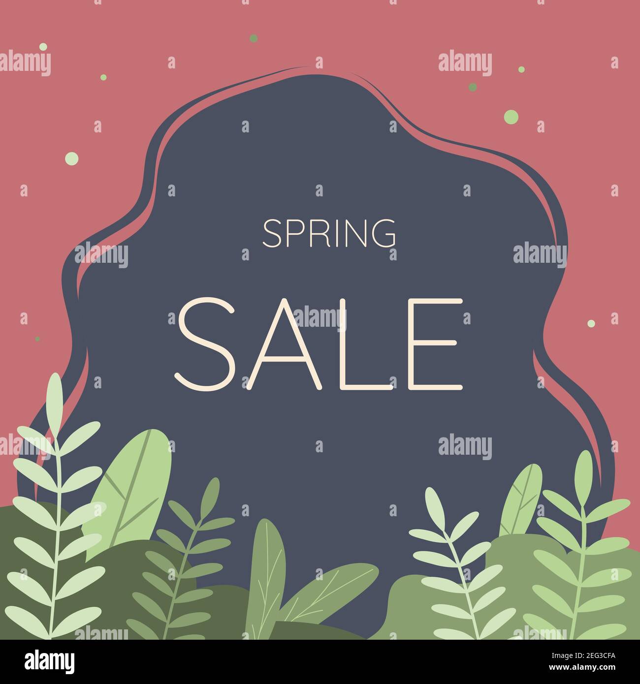 Typographie des soldes de printemps. Lettrage de solde de printemps. Illustration vectorielle. Illustration de Vecteur