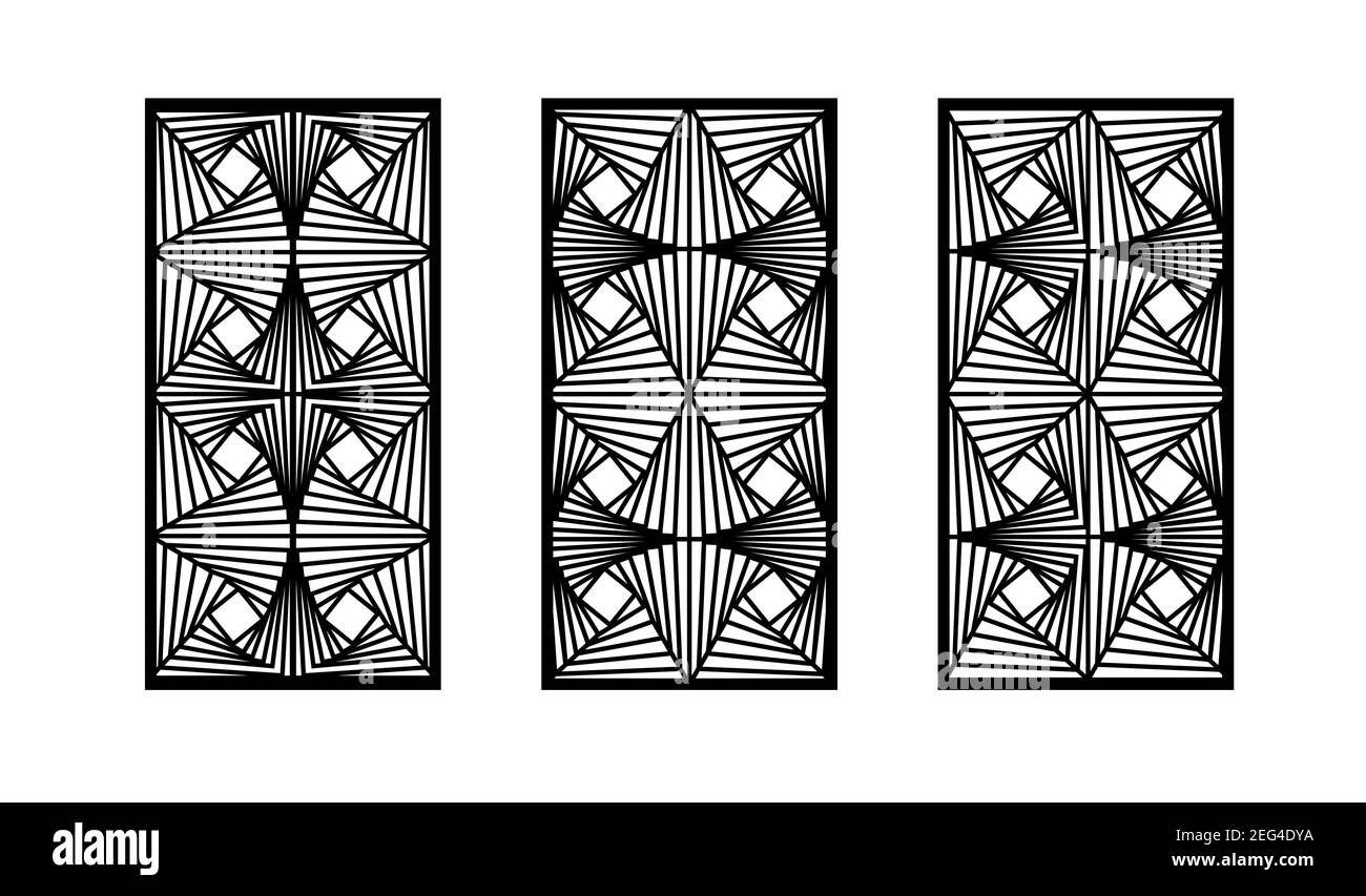 Panneau abstrait, écran, mur. Ecran vectoriel décoratif pour la découpe au laser. Gabarit pour cloison intérieure, séparateur de salle, clôture de protection. CNC moderne Illustration de Vecteur Panneau abstrait, écran, mur. Ecran vectoriel décoratif pour la découpe au laser. Gabarit pour cloison intérieure, séparateur de salle, clôture de protection. CNC moderne Illustration de Vecteur