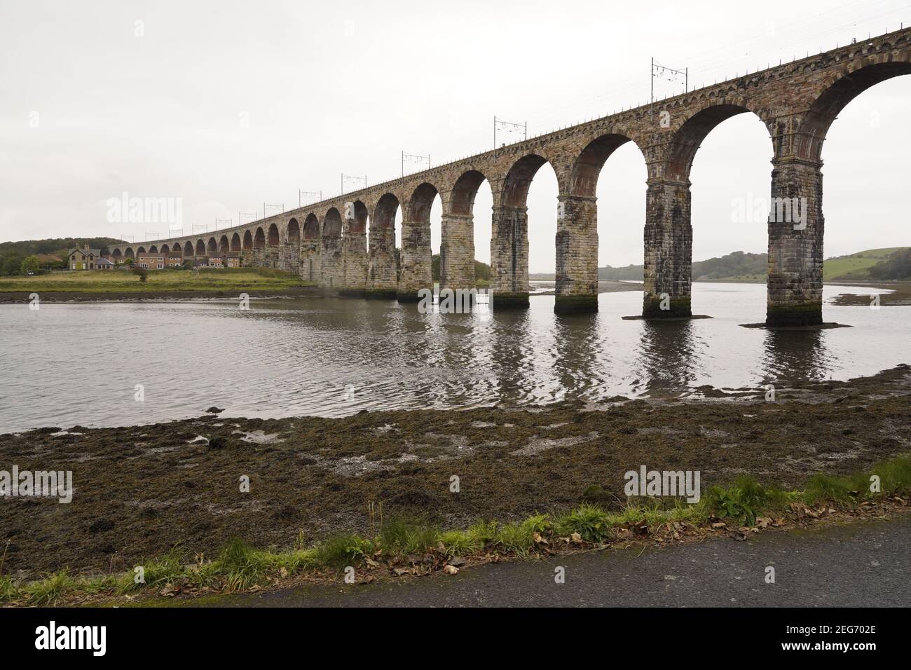 Le pont de la frontière royale qui longe la rivière Tweed Banque D'Images
