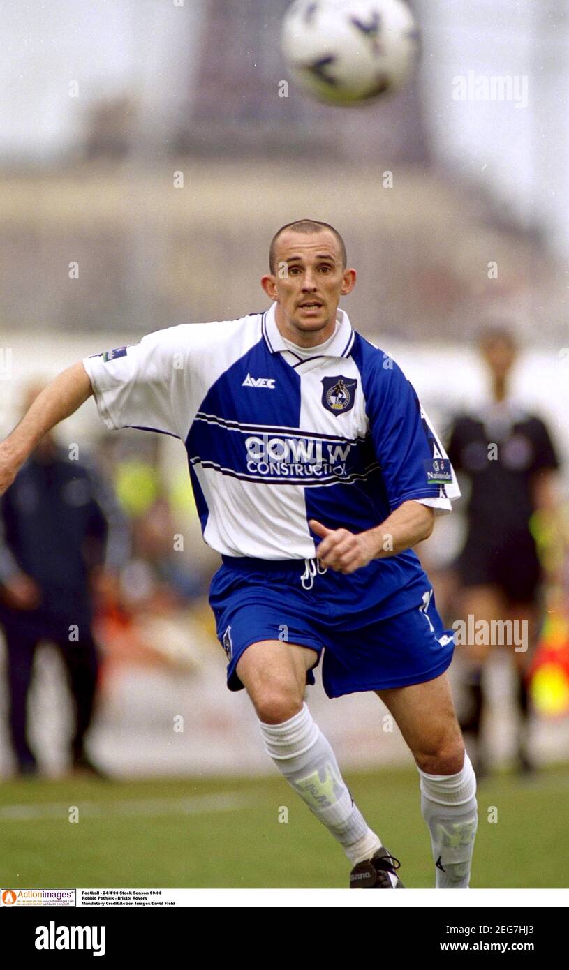 Football - 24/4/00 stock saison 99/00 Robbie Pethick - Bristol Crédit obligatoire de Rovers : champ Images d'action/David Banque D'Images