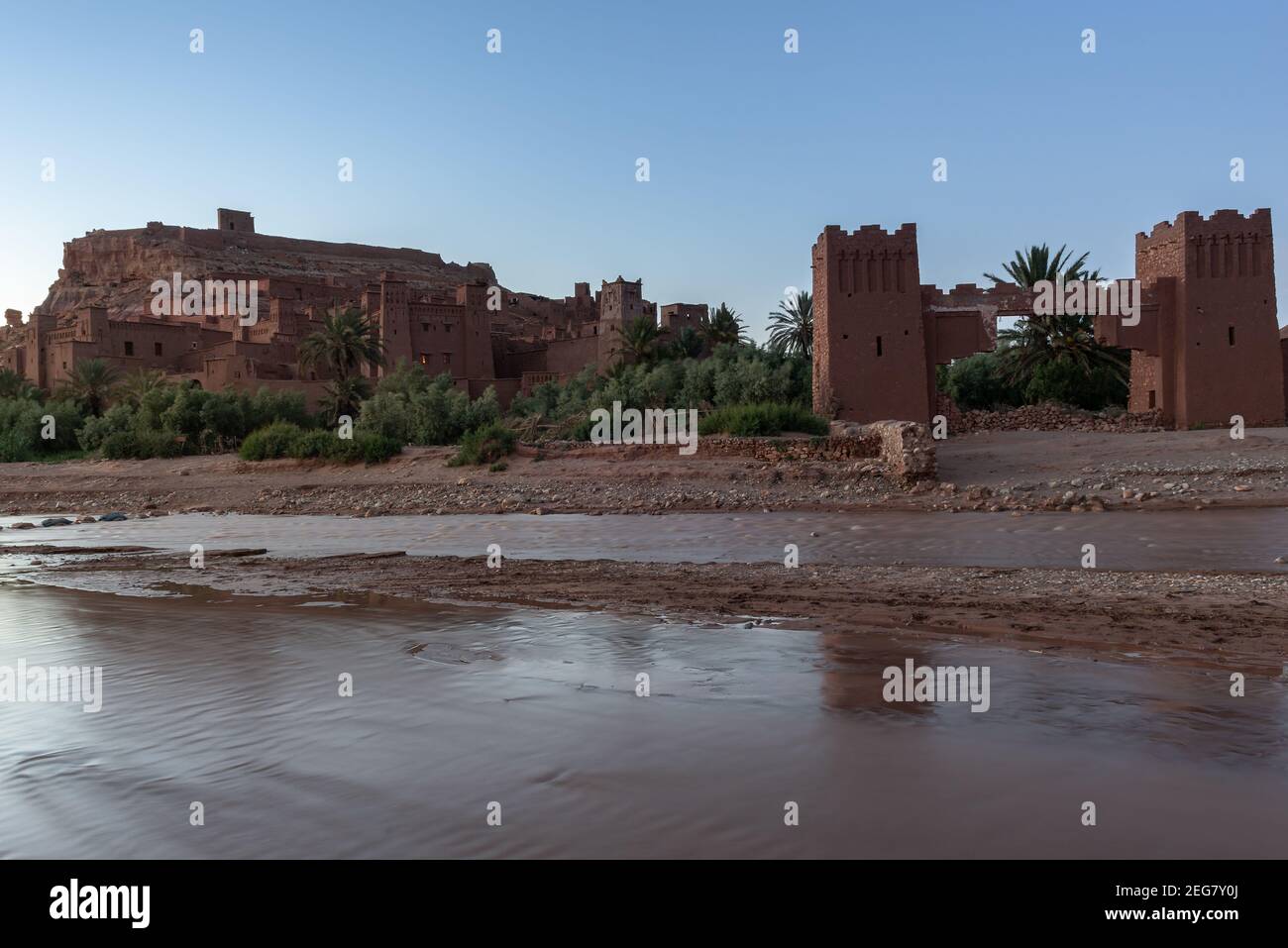 De Ksar Aït-Ben-Haddou, Maroc Banque D'Images