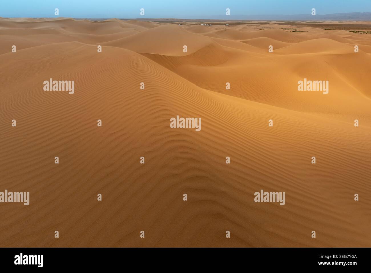 Dunes de sable dans le désert du Sahara, Tagounite, Maroc Banque D'Images