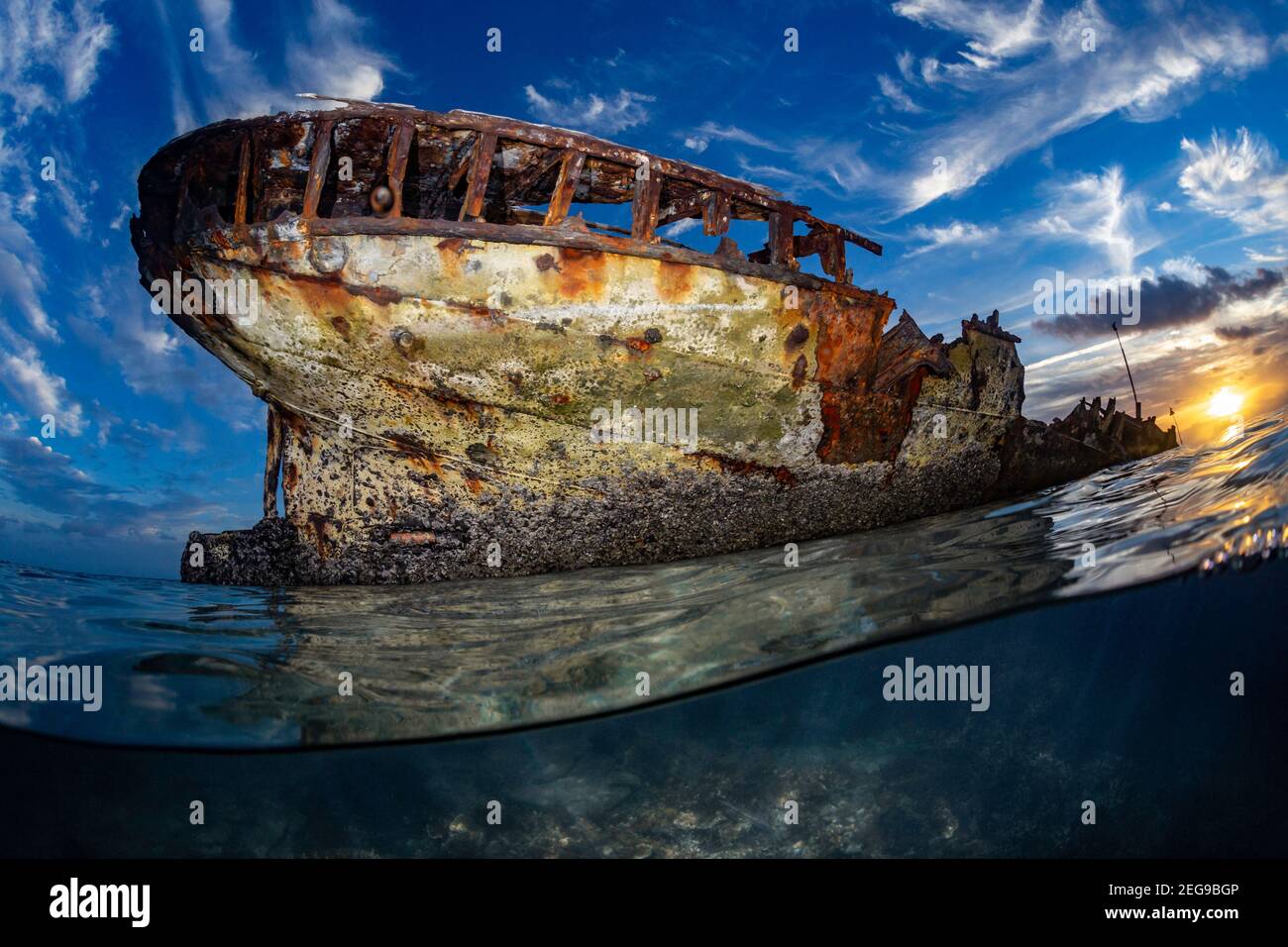 HMAS Protector à Heron Island, Queensland, Australie Banque D'Images