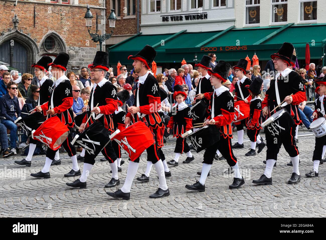 La procession annuelle du Saint-sang, Heilig Bloedprocessie, à Bruges, Belgique Banque D'Images