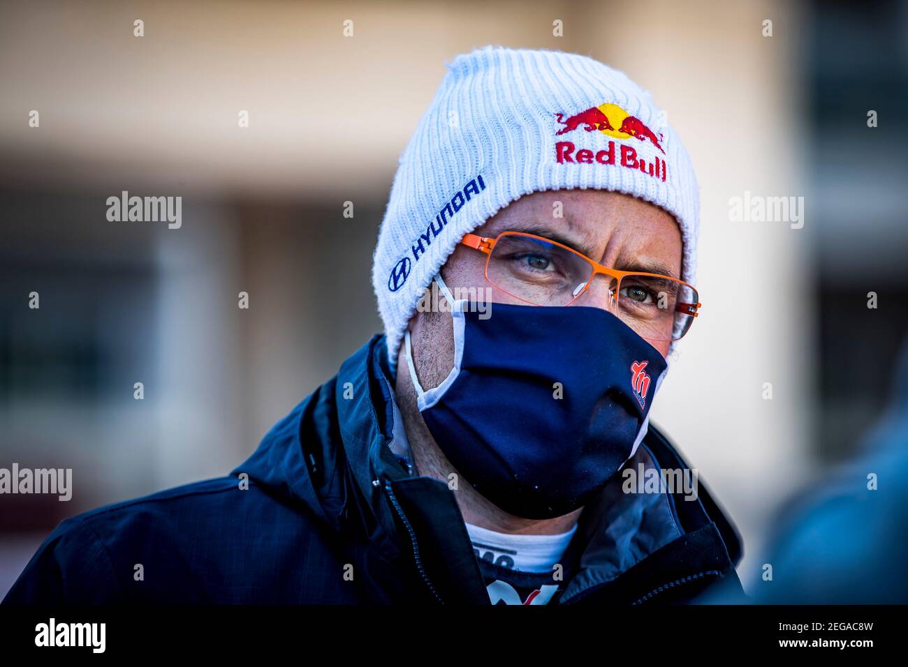 NEUVILLE Thierry (bel), HYUNDAI I20 coupé WRC, portrait lors du Championnat du monde de voitures de rallye WRC 2021, rallye Monte Carlo du 20 au 24 janvier 2021 à Monaco - photo Grégory Lenormand / DPPI Banque D'Images