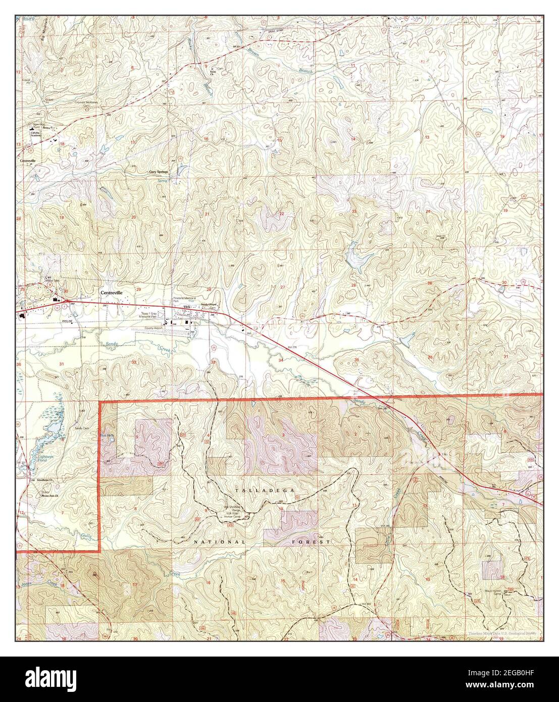 Centerville East, Alabama, carte 2002, 1:24000, États-Unis d'Amérique par Timeless Maps, données U.S. Geological Survey Banque D'Images