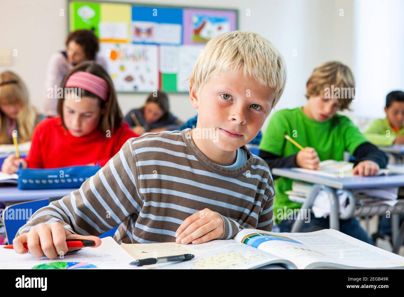 Classe de l'école Banque D'Images