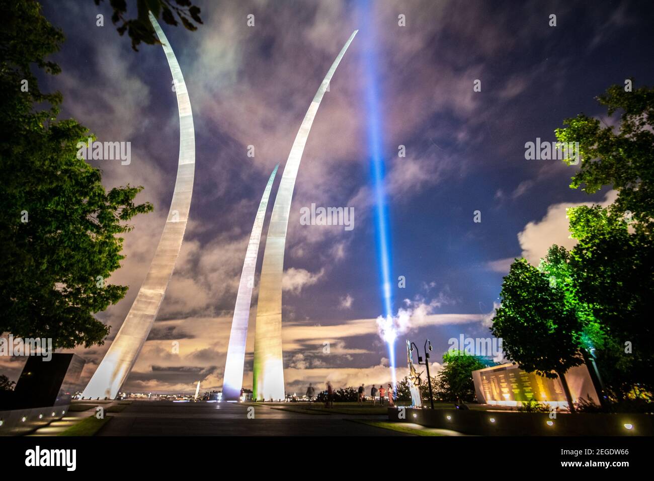 Le United States Air Force Memorial, Washington DC Banque D'Images