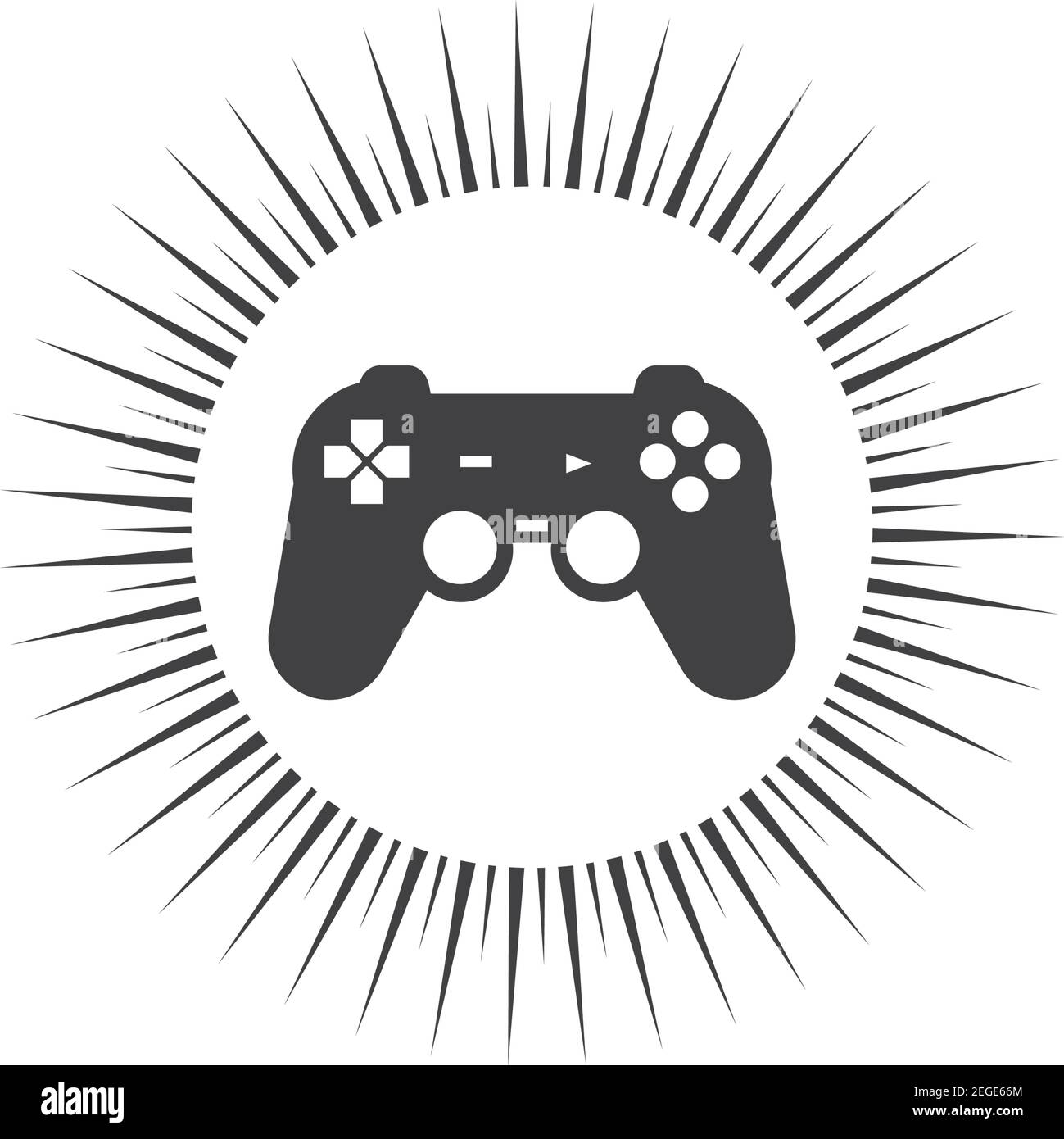 logo de la manette de jeu vidéo icône vecteur illustration design Image  Vectorielle Stock - Alamy