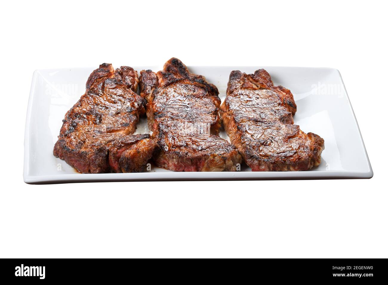 Steak chorizo, parrilla Argentina Banque D'Images