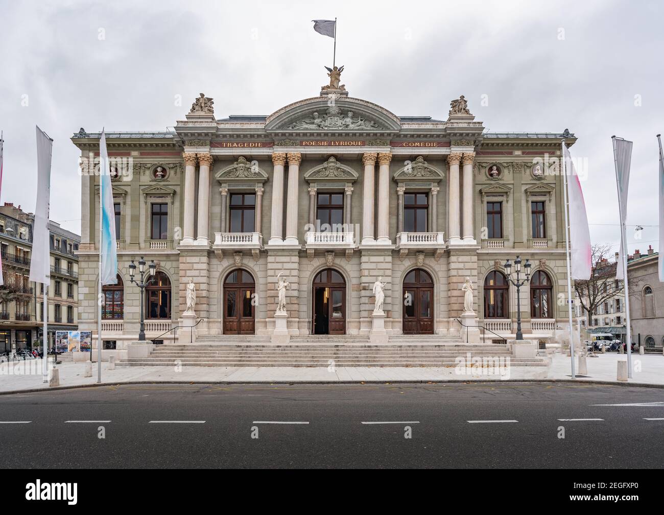 Grand Théâtre de Genève, place de Neuve - Genève, Suisse Banque D'Images