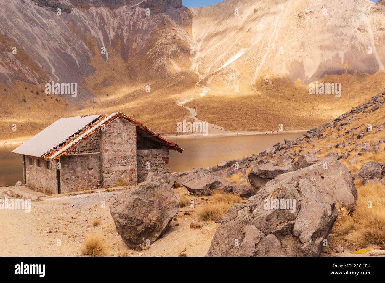 Vue panoramique sur les montagnes connues sous le nom de 'Nevado de Toluca' Au Mexique Banque D'Images