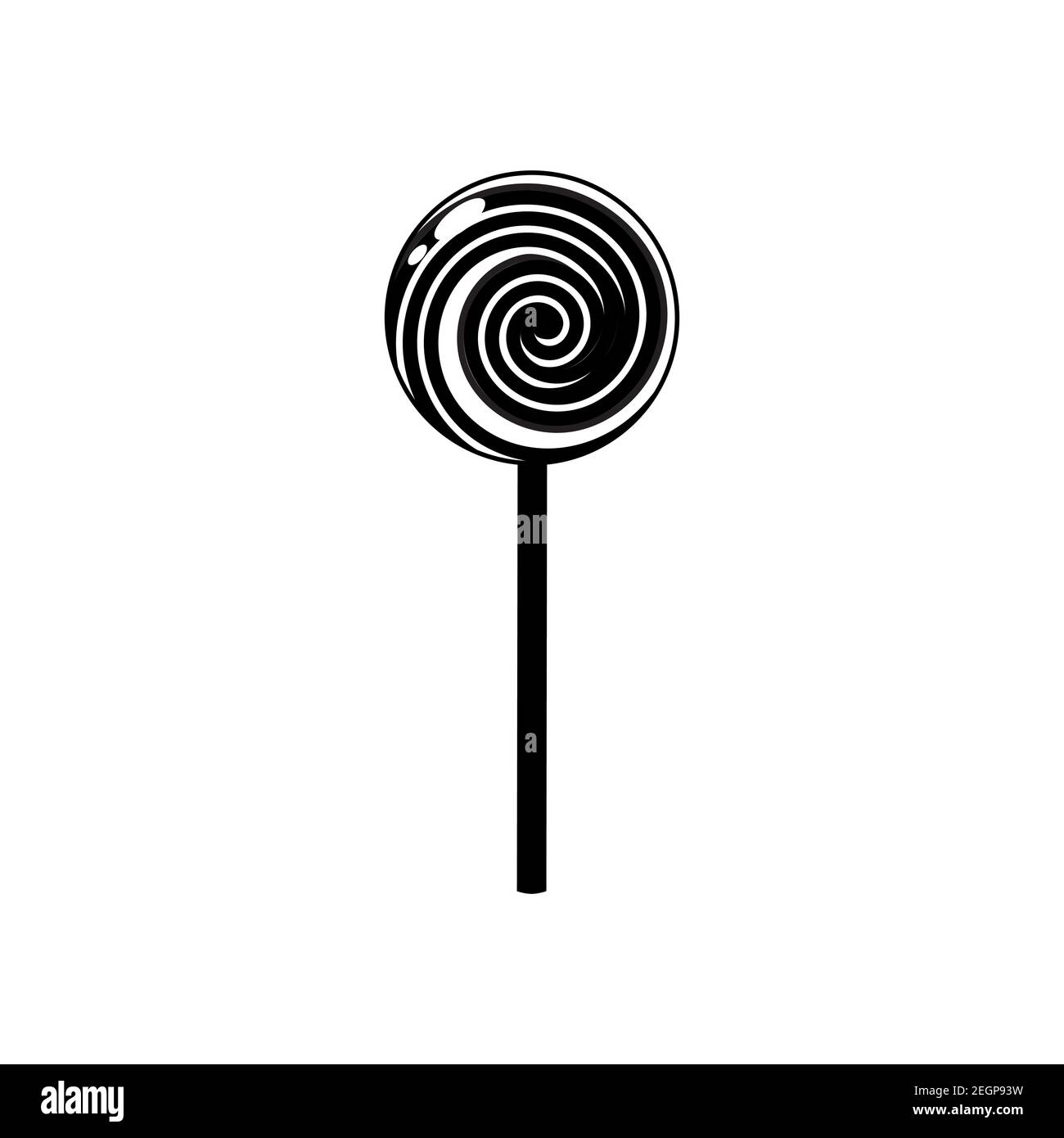 Candy Lollipop vector Icon conception simple isolée sur fond blanc. Vecteur. Illustration de Vecteur