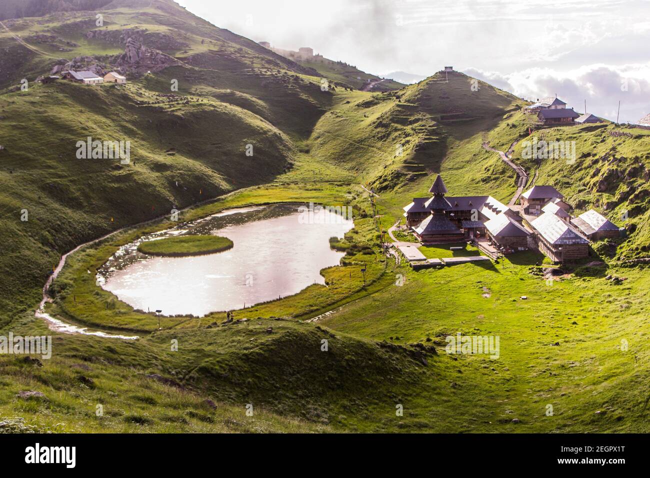 Prasar Lake, Mandi, Himachal Pradesh Banque D'Images