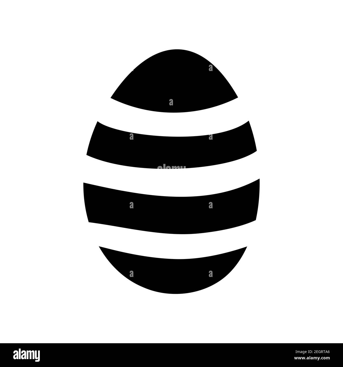 Illustration de poule aux œufs de Pâques isolée sur un fond blanc. Illustration de Vecteur