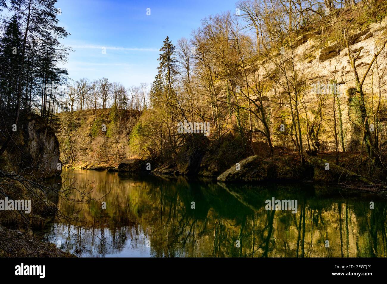 canyon de la rivière steyr près de molln, en haute-autriche Banque D'Images