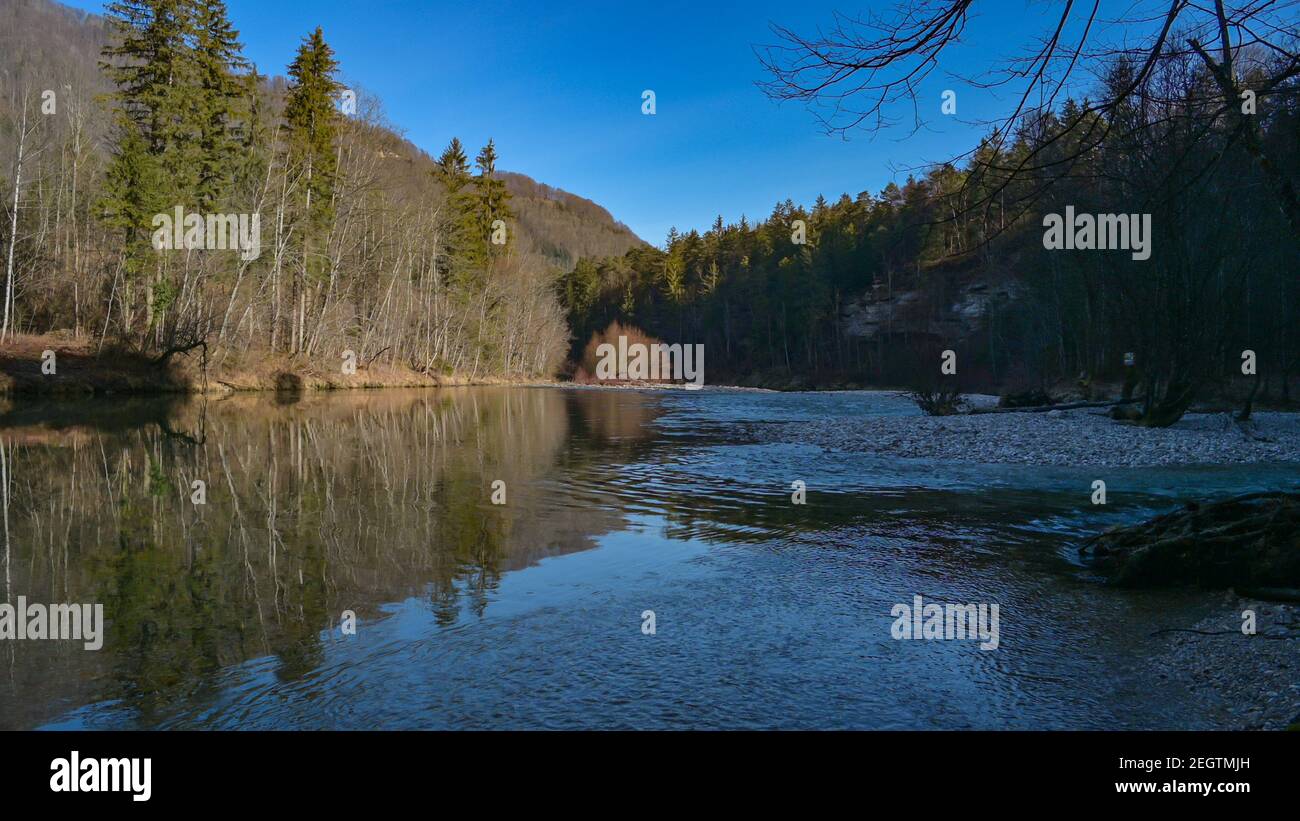 canyon de la rivière steyr près de molln, en haute-autriche Banque D'Images