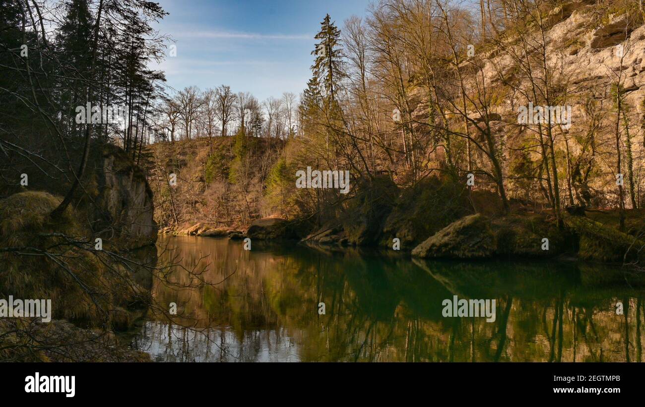 canyon de la rivière steyr près de molln, en haute-autriche Banque D'Images