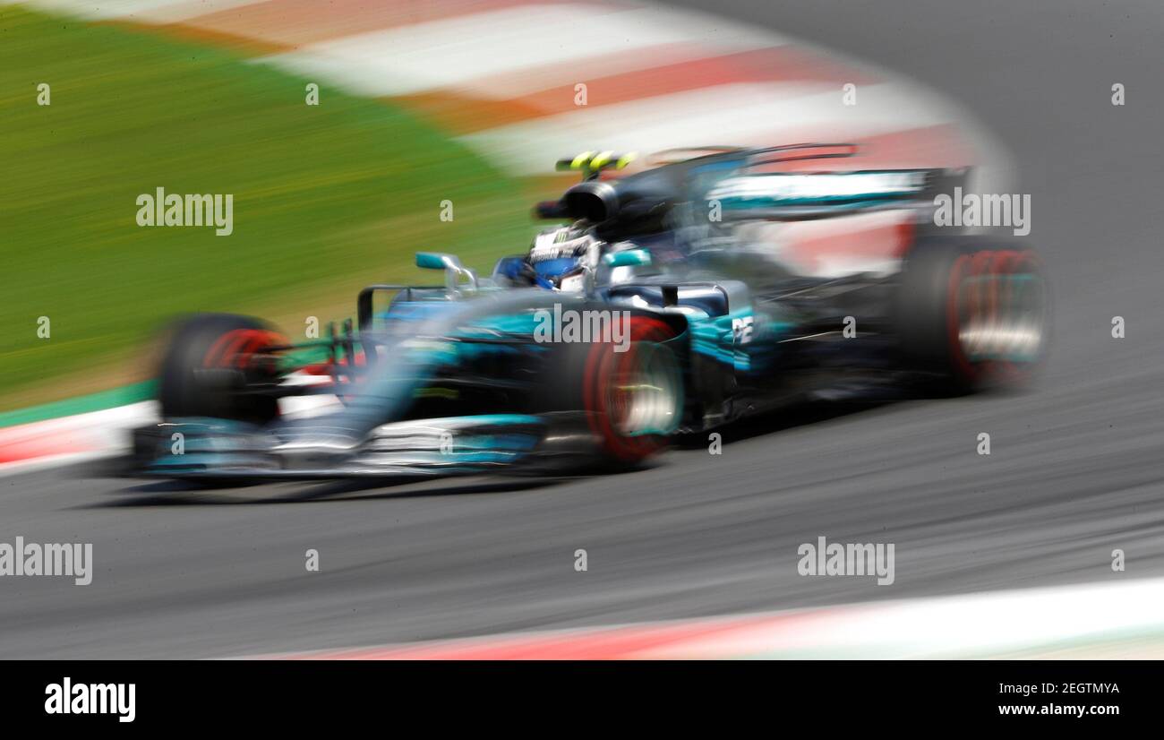 Formula One - F1 - Grand Prix autrichien 2017 - Red Bull Ring, Spielberg, Autriche - 7 juillet 2017 Mercedes' Valtteri Bottas pendant la pratique Reuters/Dominic Ebenbichler Banque D'Images