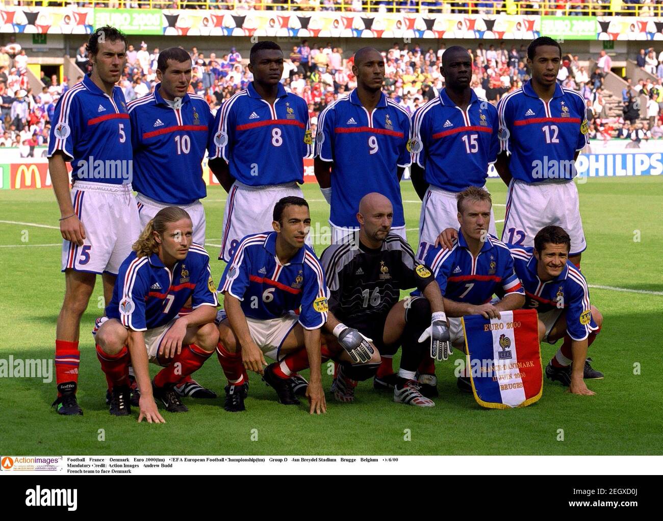 Denmark Team Group Euro 2000 Banque D Image Et Photos Alamy