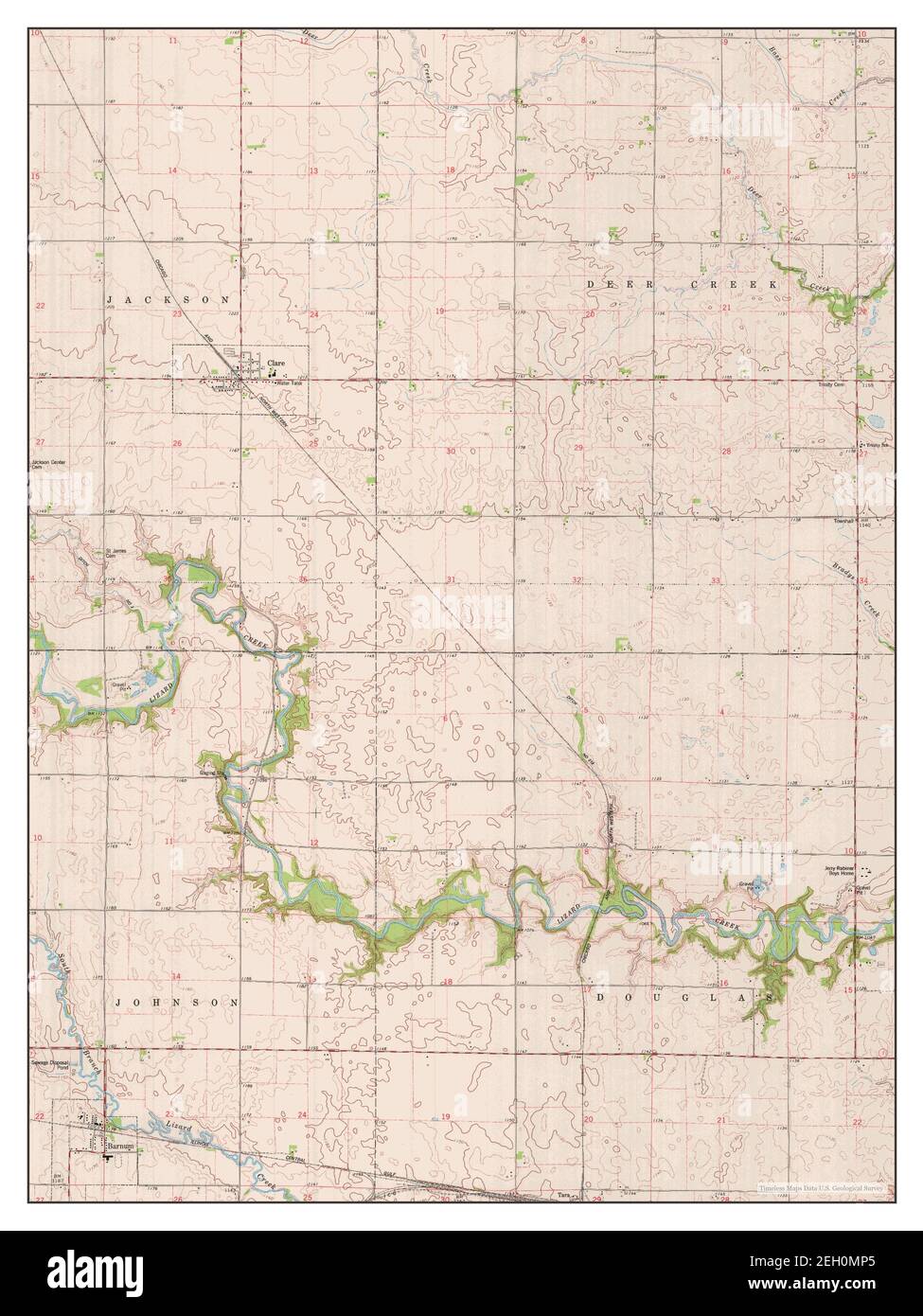 County clare antique county map Banque d'images détourées Alamy