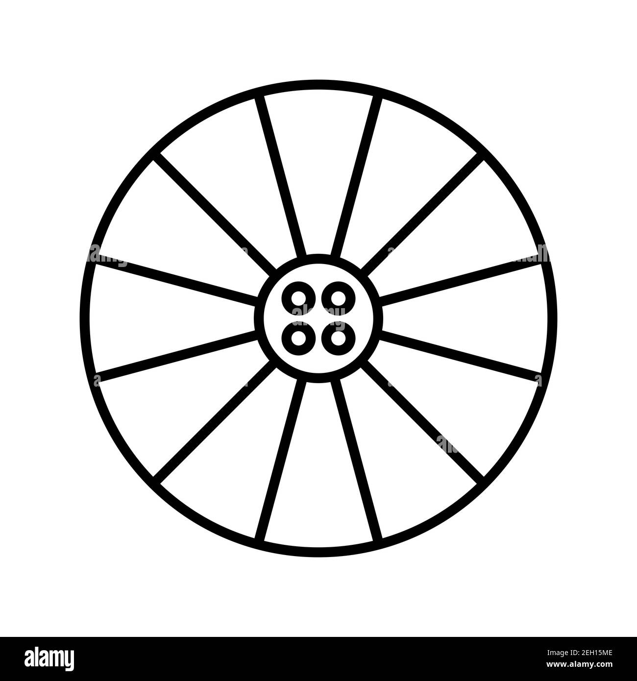 Illustration de l'icône de vecteur whline isolée sur fond blanc Banque D'Images