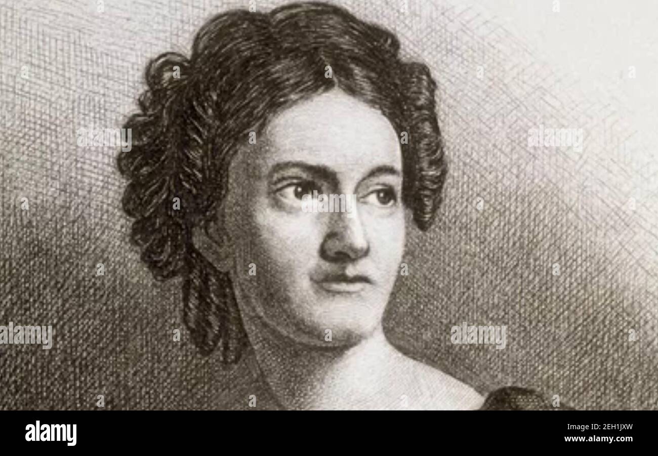 LYDIA ENFANT (1802-1880) abolitionniste, romancier et journaliste américain Banque D'Images