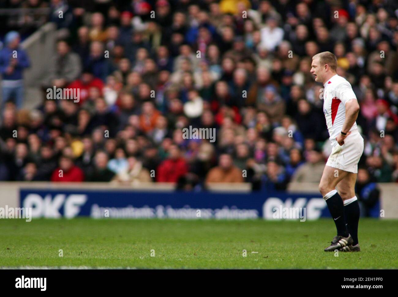 Rugby Union - Angleterre / France RBS six Nations Championship 2005 - Twickenham, Londres - 13/2/05 PKF ad-board crédit obligatoire: Action Images / Andrew Couldridge Livepic Banque D'Images