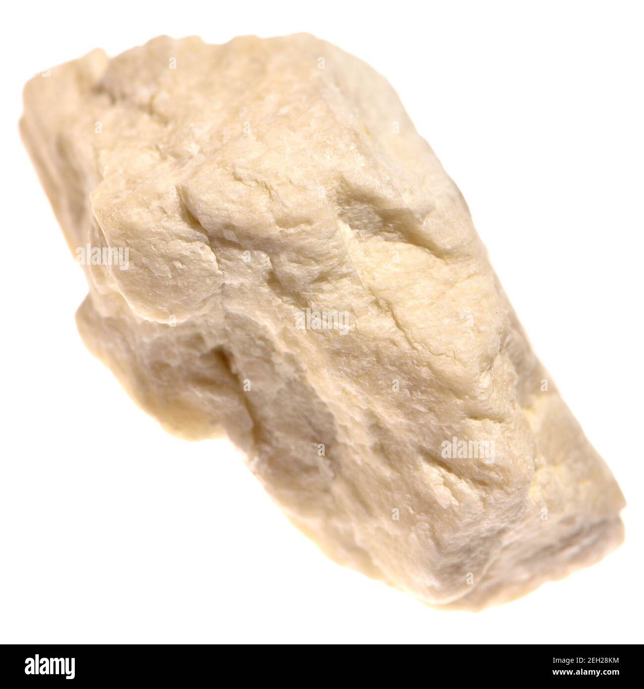 Feldspath blanc - minéral tectosilicate formant des roches Banque D'Images