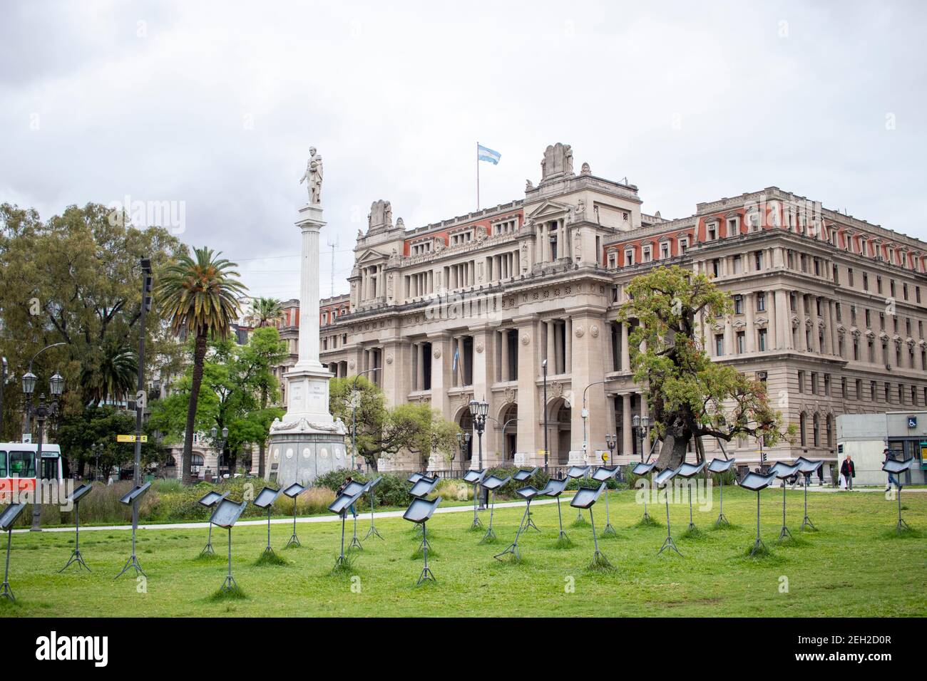BUENOS AIRES - 15 octobre 2019 : vue de la Cour suprême de justice de la Nation, dans la ville de Buenos Aires en Argentine Banque D'Images