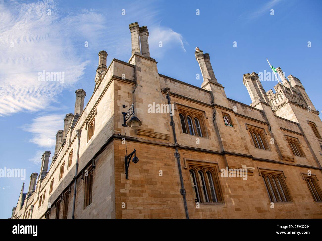 Bâtiment du Jesus College, Oxford, face à la rue Turl; fondé en 1571 par la reine Elizabeth I Banque D'Images