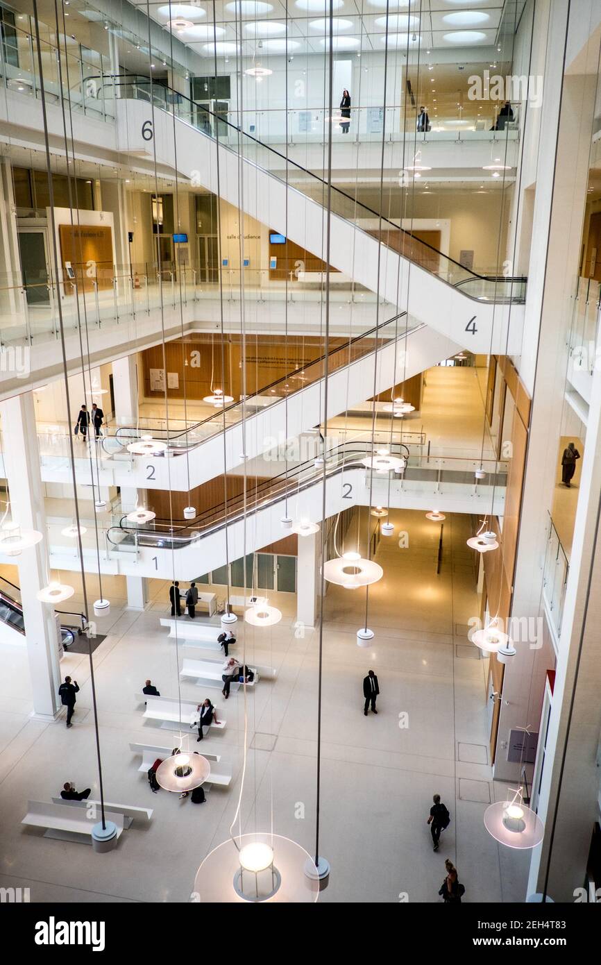 Michael Bunel / le Pictorium - haute Cour de Paris - 15/06/2018 - France / Ile-de-France (région) / Paris - le nouveau Palais de Justice au coeur du quartier de Batignolles a été conçu par l'architecte Renzo Piano. 16 mai 2018. 16 mai 2018. France. Banque D'Images