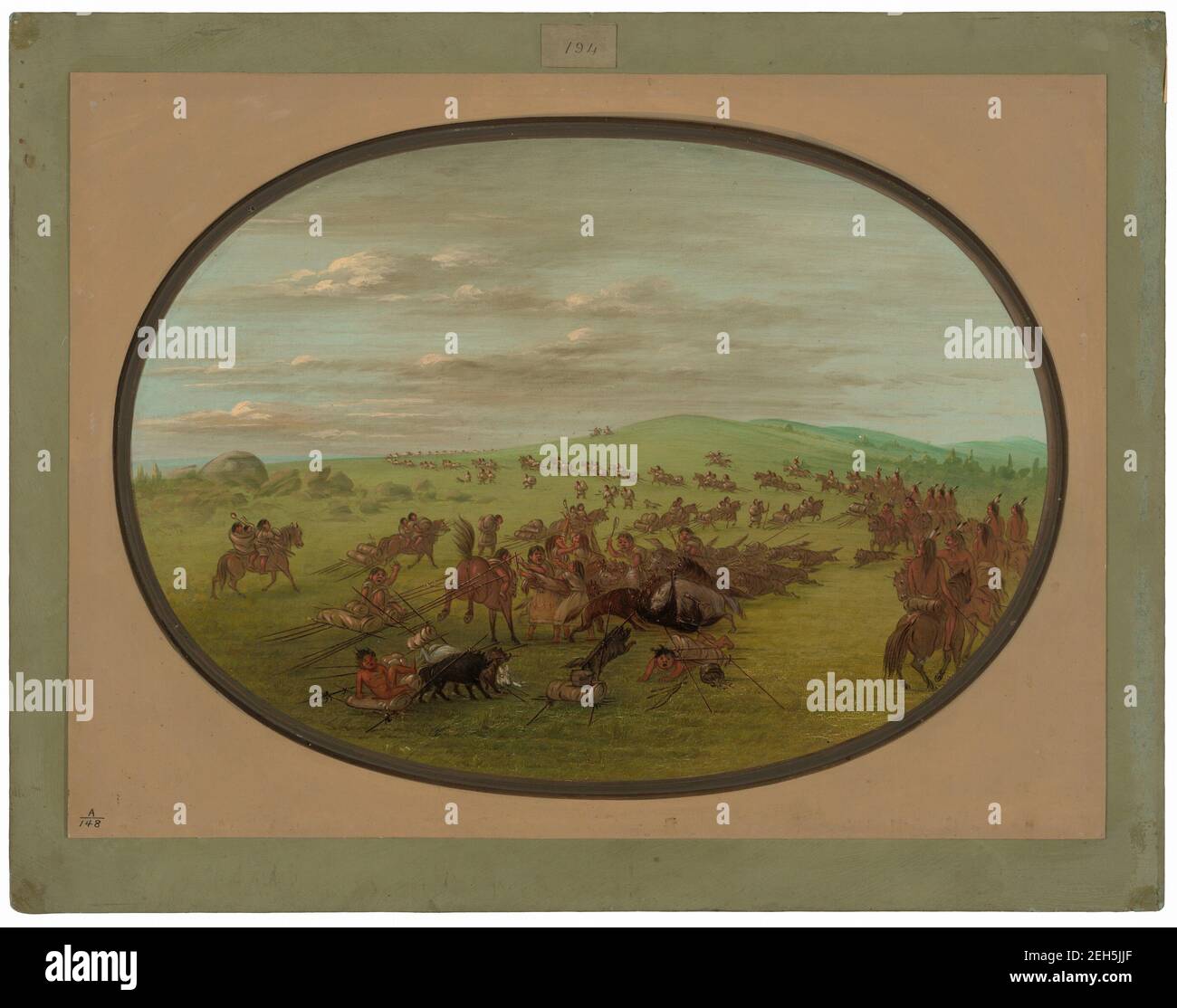 Déménagement des Camanchees, 1861/1869. Banque D'Images