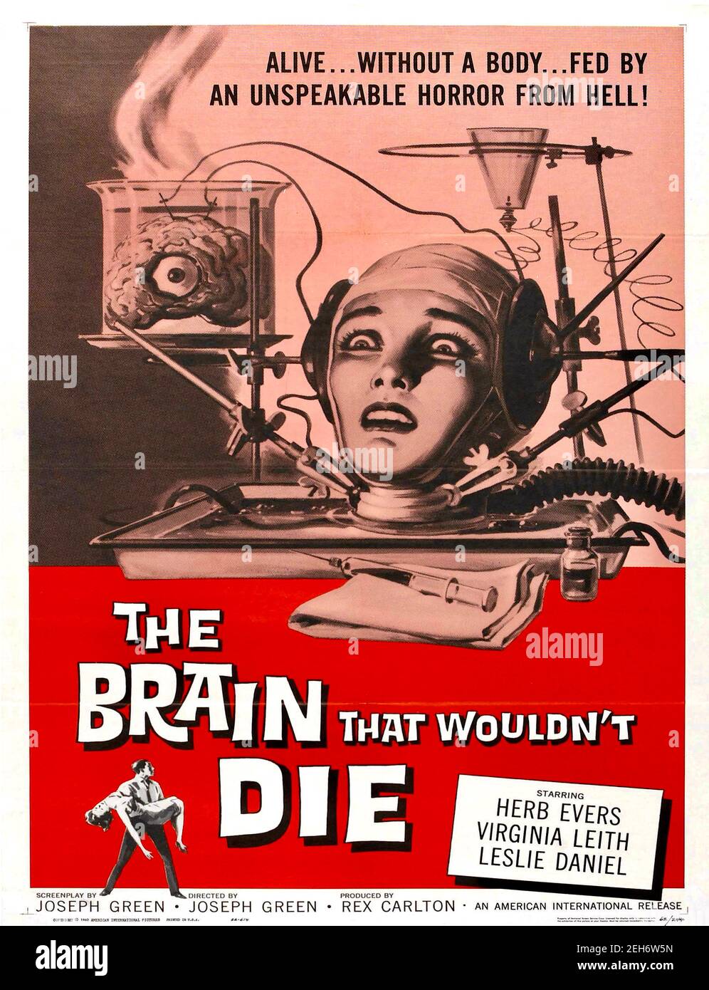 Reynold Brown a conçu une affiche pour le cerveau qui ne mourrait pas - 1961 Banque D'Images