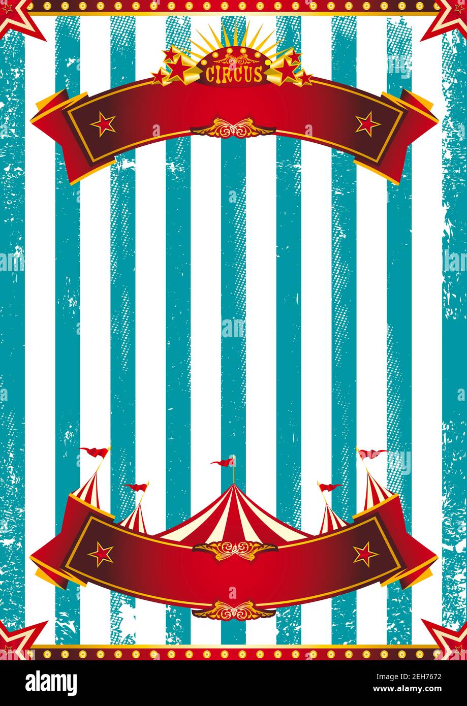 Un fond de cirque pour une affiche pour votre spectacle ! Banque D'Images