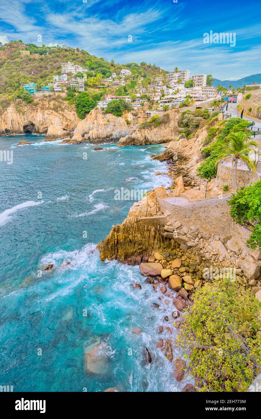 Côte à Acapulco, Guerrero, Mexique Banque D'Images