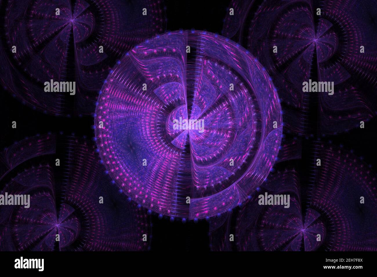 Violet Illustration physique Science Philosophie quantique Therory temps Voyage Dimensions Banque D'Images