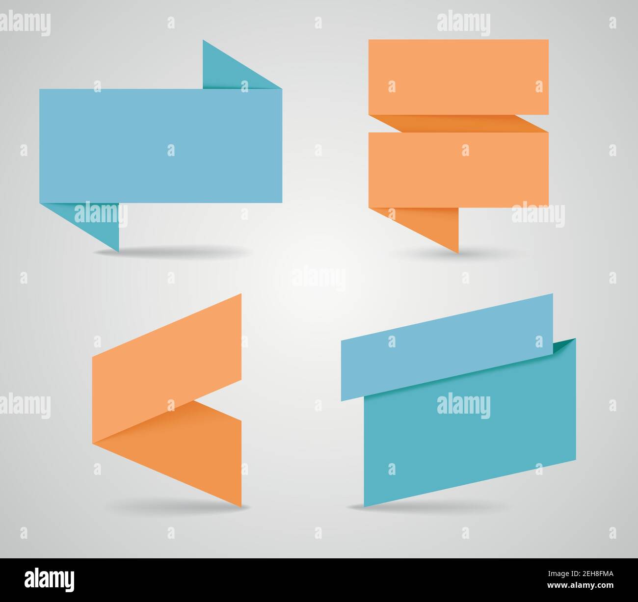 Zones de texte avec ombres vectorielles réalistes 1 Illustration de Vecteur
