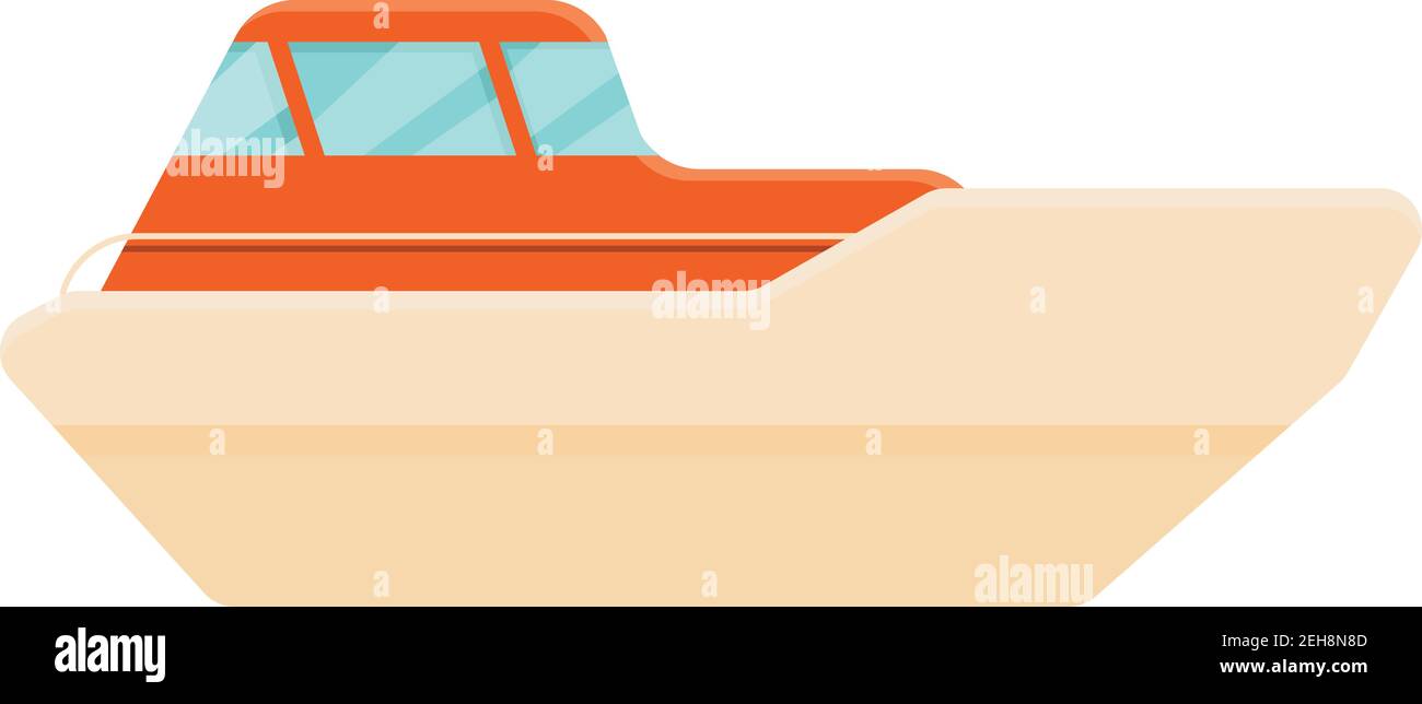Icône du bateau de secours de la clinique. Dessin animé de l'icône de vecteur de bateau de sauvetage clinique pour la conception de Web isolée sur fond blanc Illustration de Vecteur