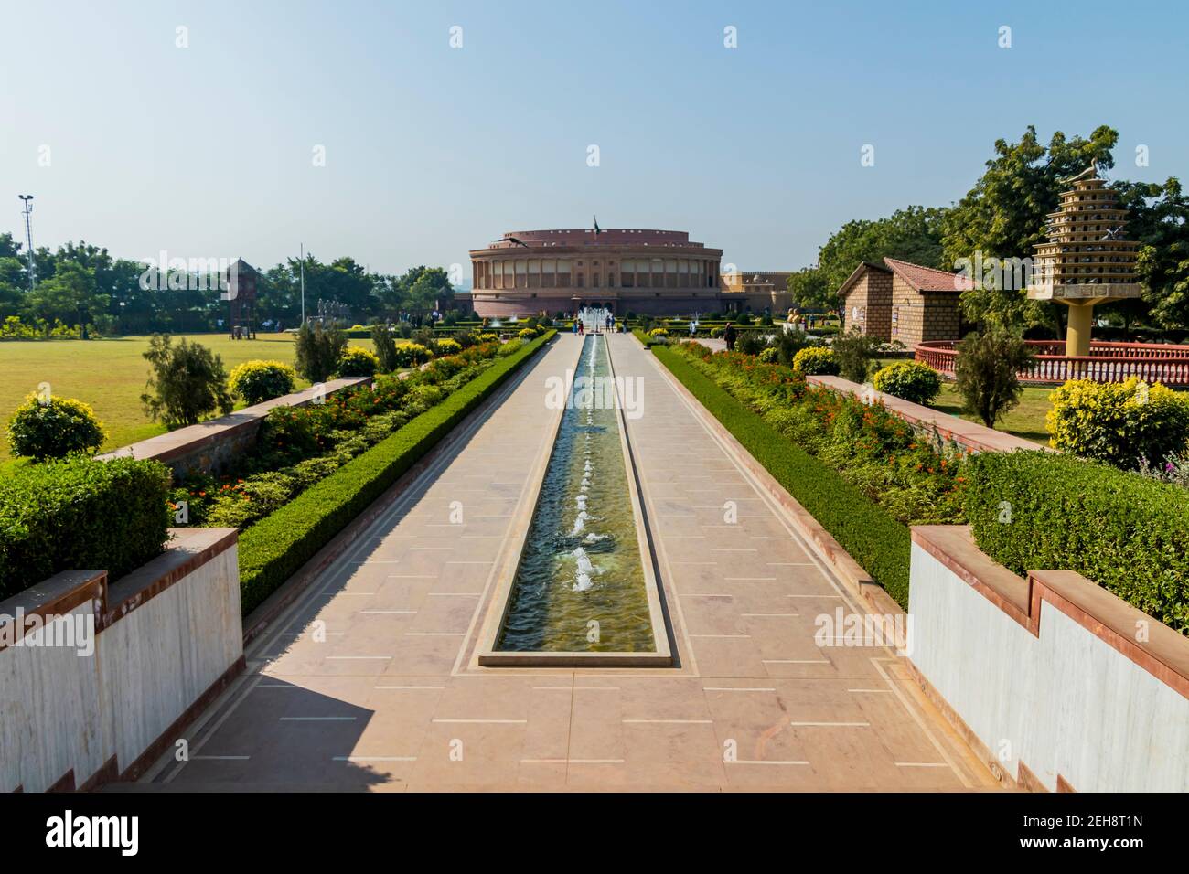 Parc commémoratif de Vande Mataram Bhujodi, Kutch Banque D'Images