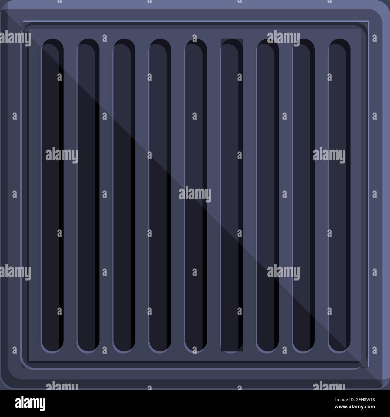 Icône trou d'homme de plaque. Dessin animé de l'icône de vecteur de trou d'homme de plaque pour la conception Web isolée sur fond blanc Illustration de Vecteur